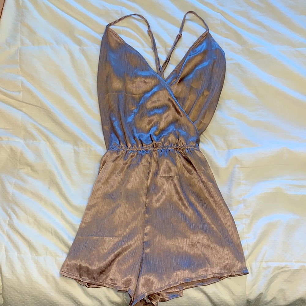 Tobi champagne romper